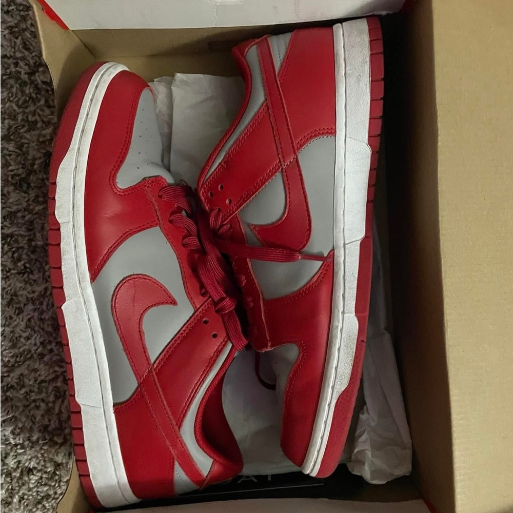 Nike ACG Red and Gray Men's Sneakers